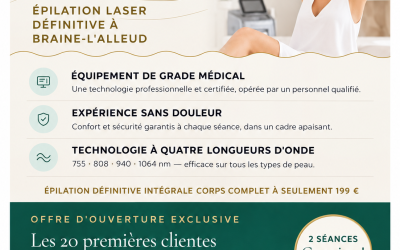 Dès le 1er octobre, épilations définitives dernière technologie